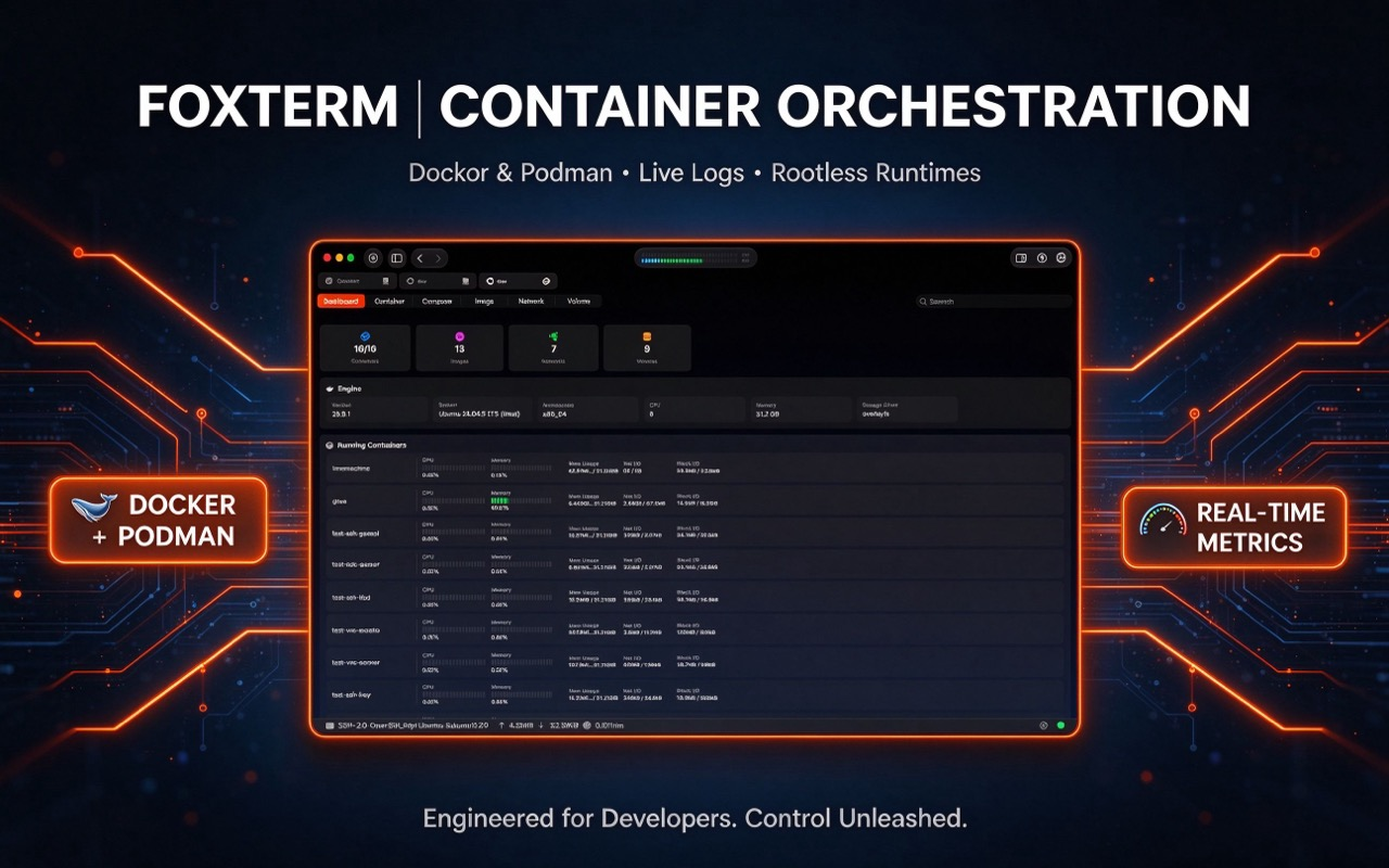 FoxTerm Docker Container Management