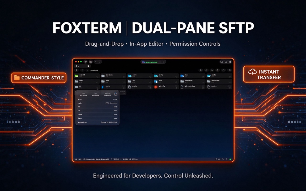 FoxTerm SFTP File Transfer